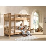 Vipack Dječji krevet od punog hrasta na kat/s dodatnim ležajem s prostorom za odlaganje 90x200 cm u prirodnoj boji Forrest – | shoptok.hr