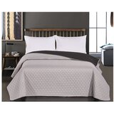 DecoKing Črno-sivo obojestransko pregrinjalo za posteljo iz mikrovlaken Axel, 240 x 260 cm Cene