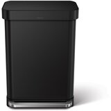 simplehuman Mat črn jeklen koš za smeti s pedalom 55 l – | Shoptok.si