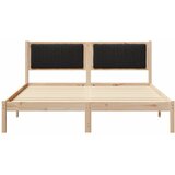  Krevetni okvir s tapiciranim uzglavljem Crna 160 x 200 cm Smeđa | Shoptok.si