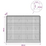  Gabion s žicom debljine 5 mm i mrežom 5x5 cm 200x30x150 cm - 30 cm 150 cm 200 cm | shoptok.hr
