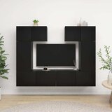 6-dijelni set TV ormarića crni od iverice | shoptok.hr