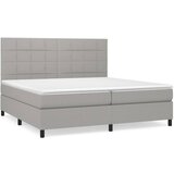 The Living Store Box spring postelja z vzmetnico svetlo siva 200x200 cm blago - Box Spring Postelja, (21503509) | Shoptok.si