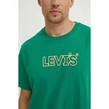Levi's Bombažna kratka majica moški, bela barva
