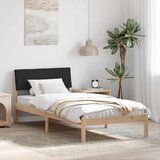  Okvir kreveta Smeđa i crna 90 x 200 cm Masivna borovina | Eponuda.com
