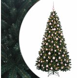  Umjetno božićno drvce tamnozeleno s kuglicama 180 cm | shoptok.hr