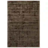 Smeđi ručno rađen tepih viskozan 200x300 cm Noemi –
