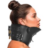 Master Series Rigid Locking Posture Collar with Chin Brace Black Cene