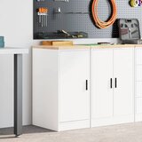  Garažni ormar za odlaganje bijeli 40x51x85 cm masivne borovine | shoptok.hr