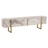 Hanah home TV polica Serenity Fressia Marble Gold