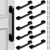 Ruhhy Set 10 alu. pohištvenih ročajev 14cm črna mat, (21735650) | Shoptok.si