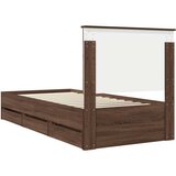  Konstrukcija postelje Rjav hrast 90 x 190 cm Inženirsko leseno, (5000121370) | Shoptok.si