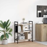 vidaXL Polica Sonoma hrast 75 x 30 x 91 cm Konstruirano drvo | shoptok.hr