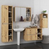 AKORD Vami Stenski Komplet Kopalniškega Pohištva, Hrast Artisan/Kašmir, (5000332658) | Shoptok.si