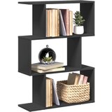Furnova Pregrada s knjižno omaro 3-nadst. črna 70x24x97 cm inž. les, (21932320) | Shoptok.si