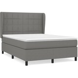 Maison Chic Box spring postelja - Vzmetna postelja z vzmetnico temno siva 140x200 cm blago SL14526, (21900249) | Shoptok.si