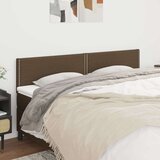  Posteljno vzglavje 2 kosa temno rjav 100x5x78/88 cm blago, (20735502) Cene