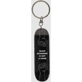 Blue Tomato Skate Keychain black not a crime | Shoptok.si