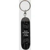 Skate Keychain black not a crime