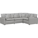  Modularna sofa s jastucima, tkanina, oblak sive boje Siva | shoptok.hr