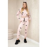 Kesi Set with printed guns dark powder pink | shoptok.hr