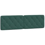 vidaXL Postelja z vzmetnico temno zelena 180x200 cm žamet, (21112400) | Shoptok.si