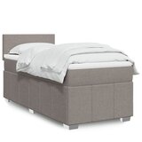 Maison Chic Box spring postelja - Vzmetna postelja z vzmetnico taupe 80x200 cm blago SL23735, (21879656) | Shoptok.si