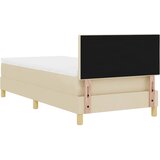 Krevet s opruga kutije s jastukom Krema 100 x 200 cm tkanina | shoptok.hr