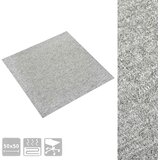  Tepih 20 pcs Svijetlo siva 50 x 50 cm 100% Polipropilen | shoptok.hr