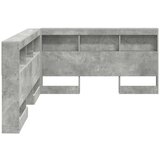  Skladišno uzglavlje Betonski sivi 135 cm Konstruirano drvo | shoptok.hr