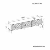 Hanah home tv polica felix walnut | ePonuda.com