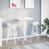  Barski stol bijeli Ø 80x110 cm konstruirano drvo i čelik | shoptok.hr