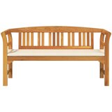  Klupa s ružama Prirodna 157 x 46 x 82,5 cm Čvrsto drvo akacije | shoptok.hr