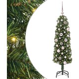 vidaXL Umestno božično drevo Zelena 120 cm PVC in Jeklo in Plastika | Shoptok.si