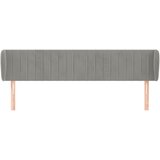  Uzglavlje s ušima svjetlosivo 183x23x78/88 cm baršunasto | shoptok.hr