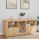  Komoda s LED svjetlima boja hrasta sonome 162 x 37 x 67 cm | shoptok.hr