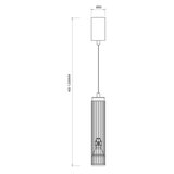 Viseći luster na sajli VERTICAL 1xGU10/8W/230V crna | Eponuda.com