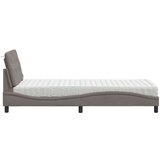  Postelja z vzmetnico taupe 90x200 cm blago, (22011978) | Shoptok.si