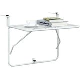 vidaXL balkonski stol bijeli 60 x 40 cm čelični | shoptok.hr