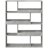  Regal za knjige boja betona 100x33x125,5 cm konstruirano drvo | Shoptok.si