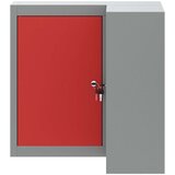 vidaXL Ormarić za alate Sivi, Crveni Hladno valjani čelik 55 x 55 x 55 cm Cijene