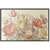  Plakat Flower Bouquet on a Cream Background 90x60 Crni okvir | shoptok.hr