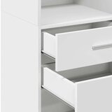 vidaXL Visoka omara bela 40x42,5x124 cm inženirski les | Shoptok.si