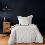 Douceur d intérieur Bijela pamučna posteljina za krevet za jednu osobu 140x200 cm Lina – Cijene