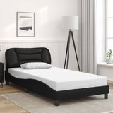  Okvir za krevet bez madraca Hvar crni 100x200 cm od umjetne kože | shoptok.hr