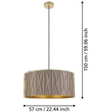 Eglo 390206 - visilica na sajli corojal 1xE27/40W/230V zlatna/braon | Eponuda.com