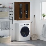 Maison Chic Stenska omarica - Zidna omarica rjav hrast 69,5x34x90 cm iu859, (22063576) | Shoptok.si