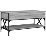  Stolić za kavu siva boja hrasta 100x50x50 cm od drva i metala | Eponuda.com