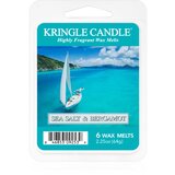 Kringle Candle Sea Salt & Bergamot vosek za aroma lučko 64 g Cene