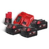 Milwaukee set brzi punjač i baterije M18 NRG-503, 3 x M18 5 Ah, 1 x M12 2 Ah | Eponuda.ba